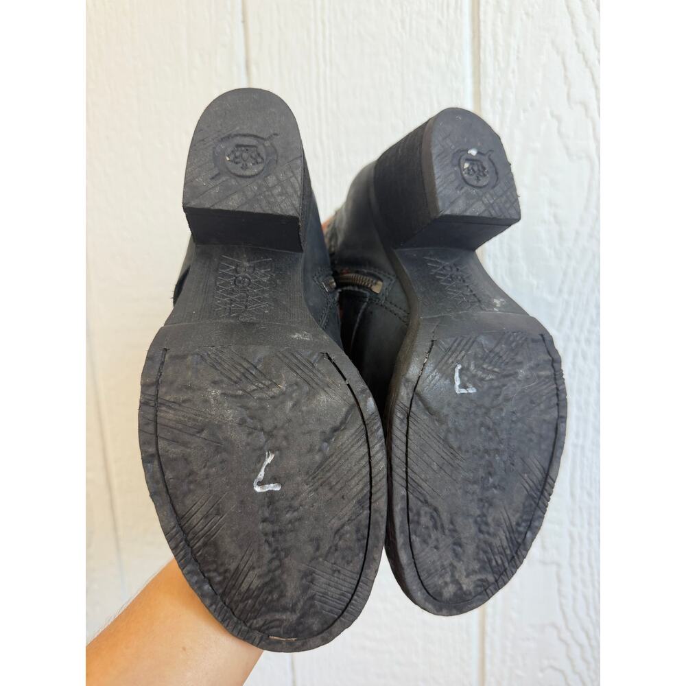 Born Panera Leather Wool Western Boho Aztec Boots, 8.5 - Picture 7 of 8